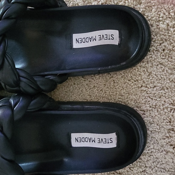 Steve Madden - Womens Choice Black - Flatform Sandals Size 8 - Picture 7 of 7